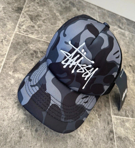 Stüssy grey black - stüssy, mesh