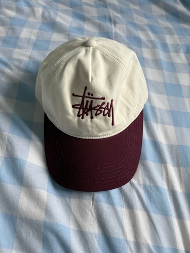 White cream stussy cap with - cream,