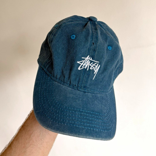 Blue cotton twill adjustable - blue,