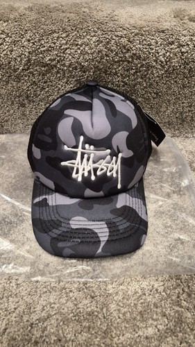 Stüssy grey black camo mesh - stüssy,