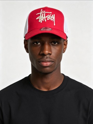 Stussy script logo red white - logo,
