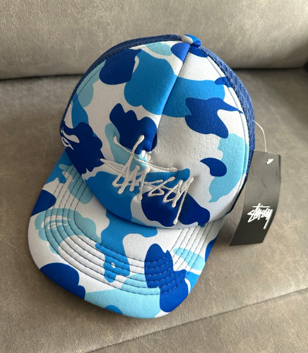 Stussy blue white camo mesh - blue/white,