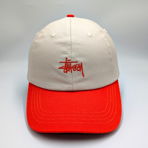 Stussy beige orange basic logo - basic,