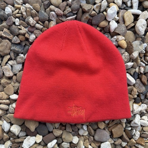 Stussy knit beanie neon orange - knit,