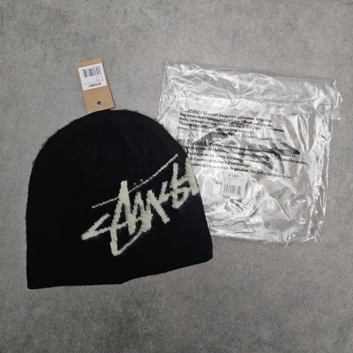 Stüssy brushed beanie - stüssy, black